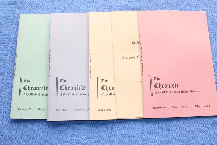 The Chronicle of US Classic Postal Issues 1990 Full year BlueLakeStamps Timeless