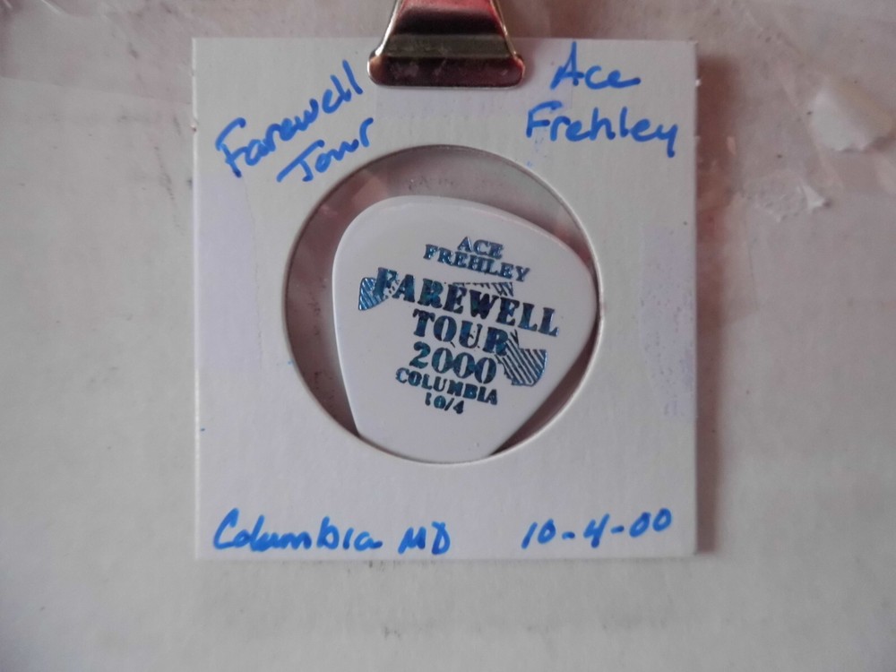 KISS "ACE FREHLEY" 10/4/00 GUITAR PICK~READ DESCRIPTION #9 ~5
