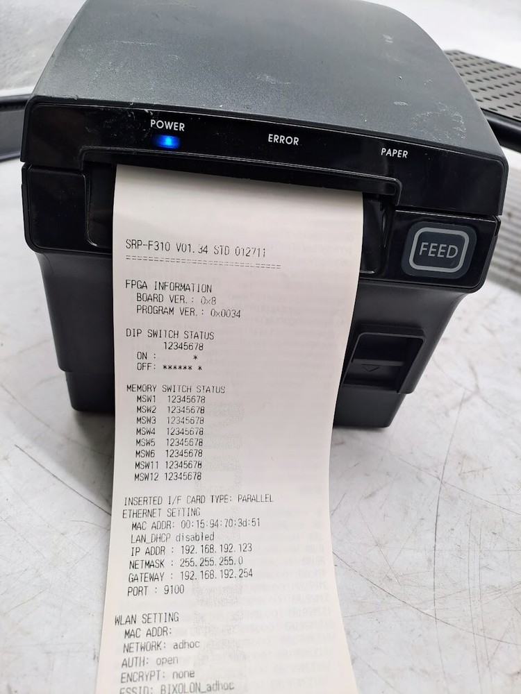 Bixolon thermal printer SRP-F310