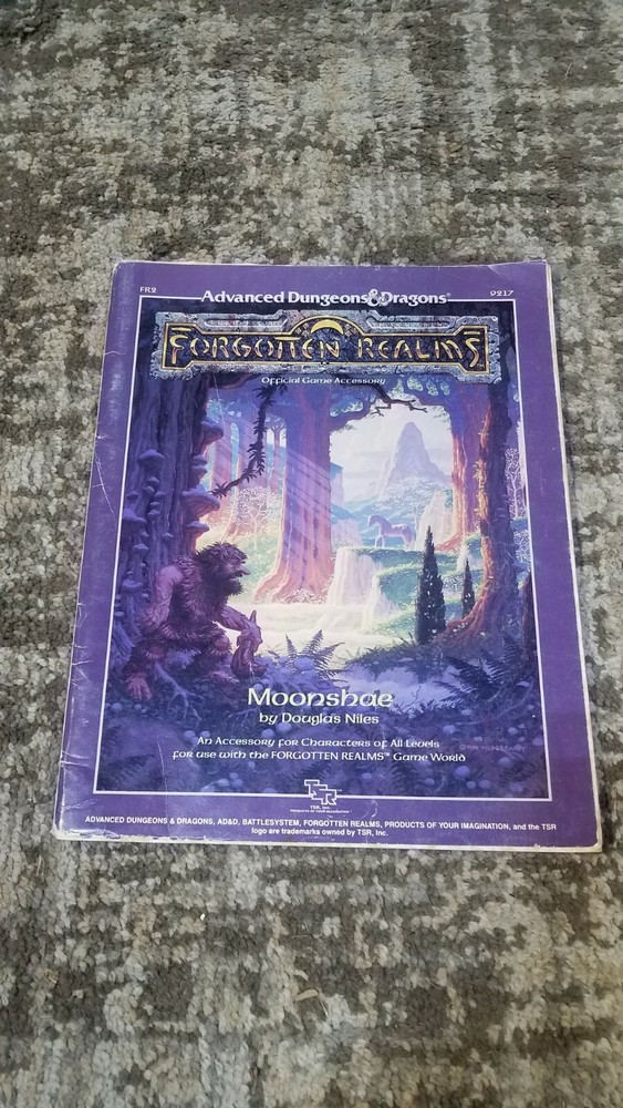 Forgotten Realms Moonshae 9217 Module Adventure AD&D 2nd Edition
