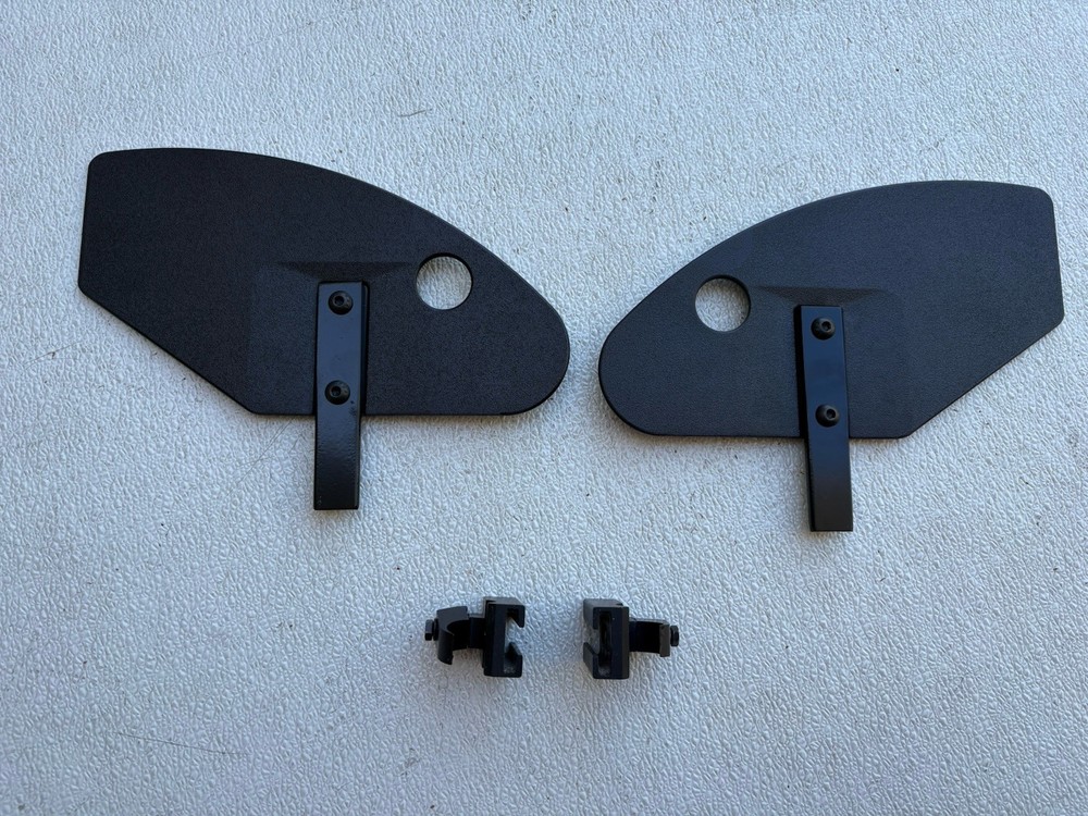 Quickie Wheelchair side guards with mounting brackets. Pair.