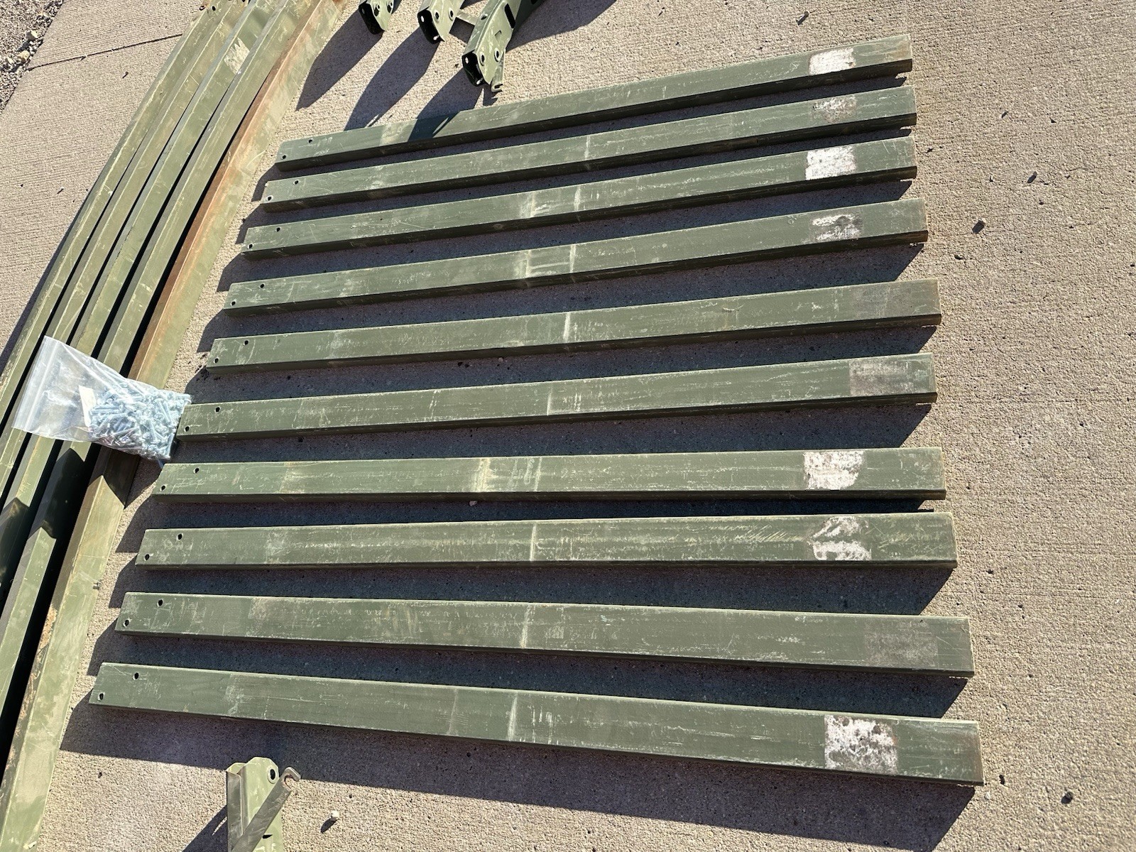 M35a2 M35a3 Cargo Cover Bow Kit Uprights Staves Corner Brackets And Bow Complete