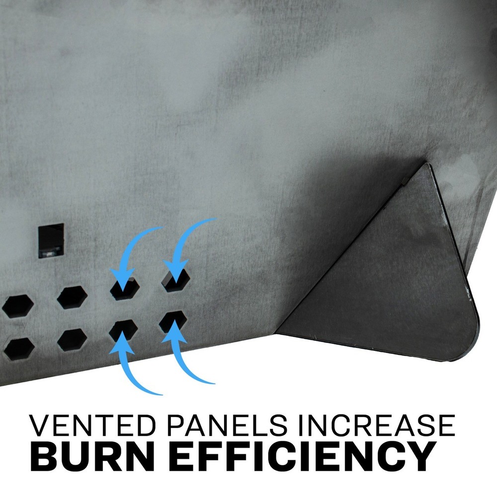 US Stove Triangular Firepit, Large