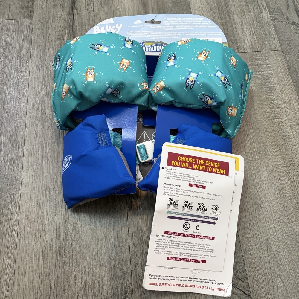 Bluey Puddle Jumper / Life Jacket Swimways Floatie Pool
