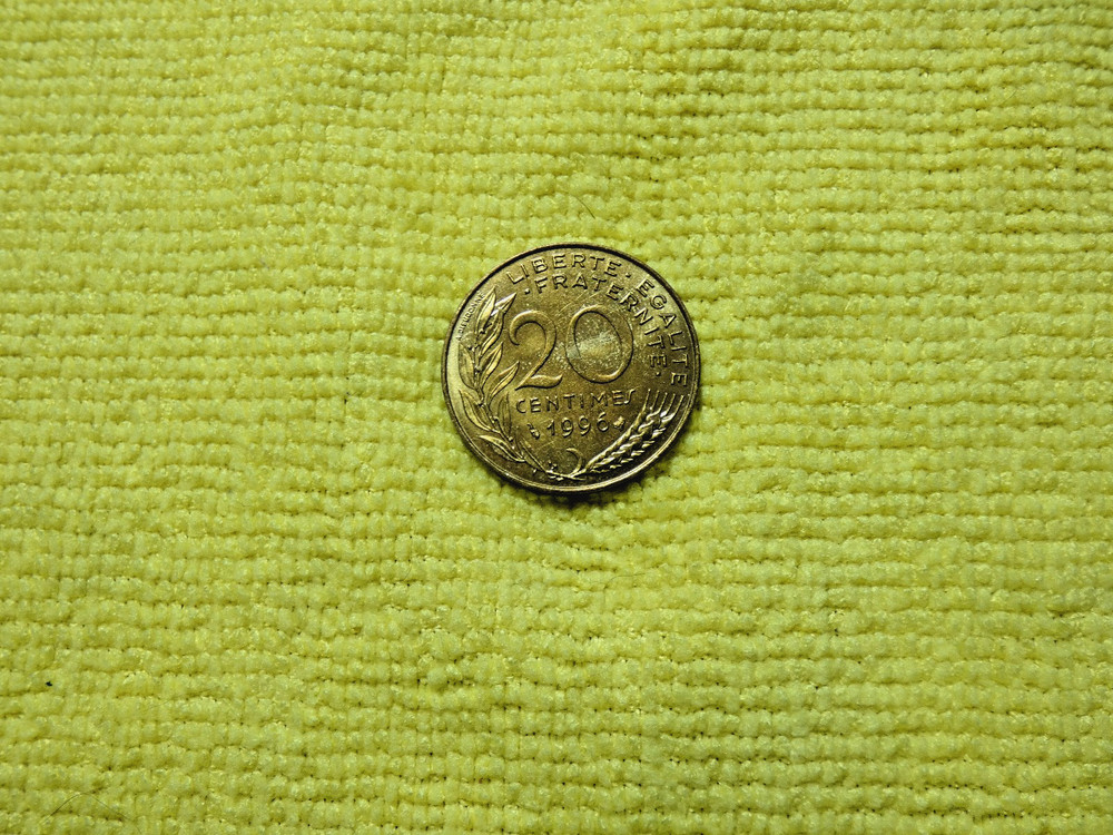 France 20 Centimes coin, 1996