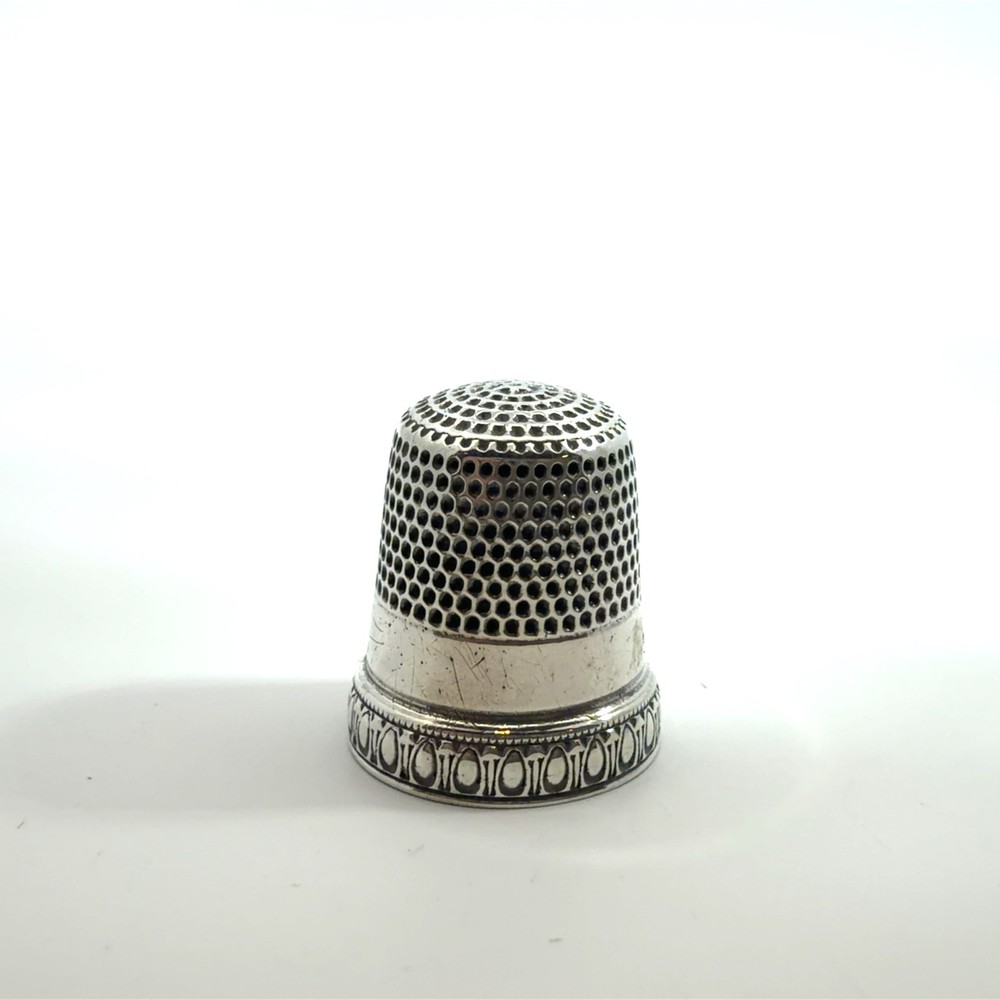 Vintage Sterling Silver Sewing Thimble Size 9