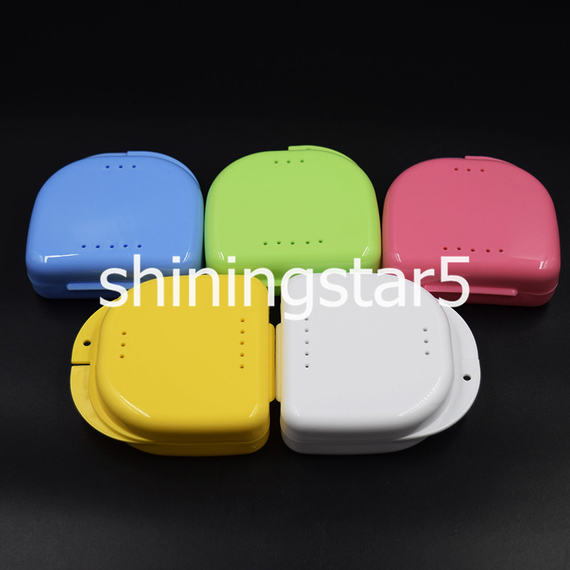 Dental Orthodontic Retainer Denture Container False Teeth Storage Case Box Tray
