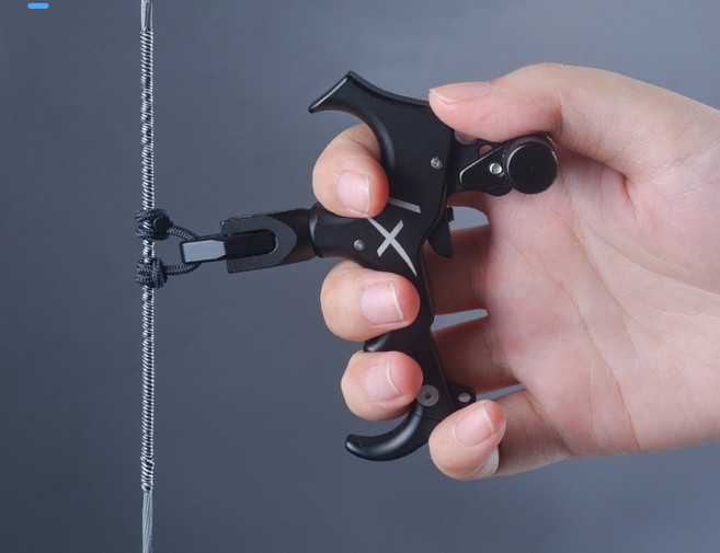 Hot Compound Bow Thumb Bow Release Finger Grip Adjustable Archery Release Aids