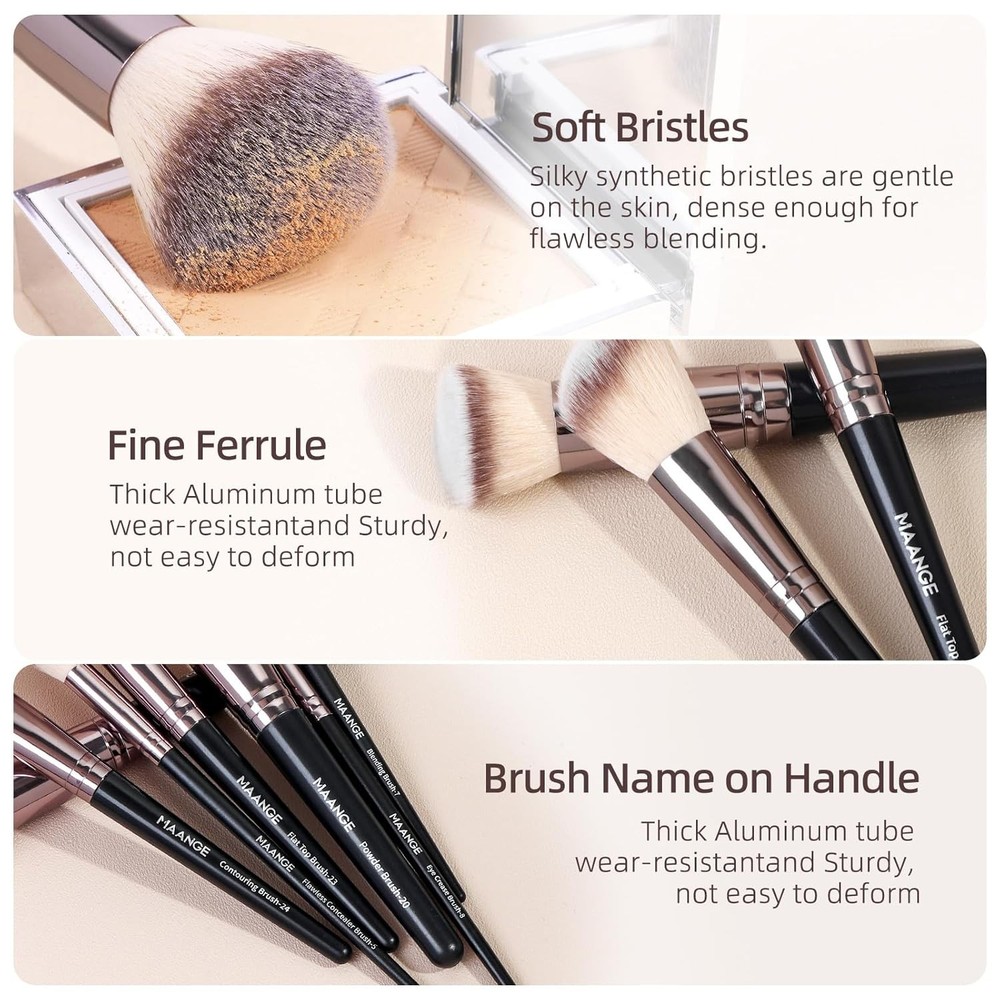 Makeup Brushes 51 Pcs Makeup Kit, Multi-functional Makeup Tool Set with Makeup