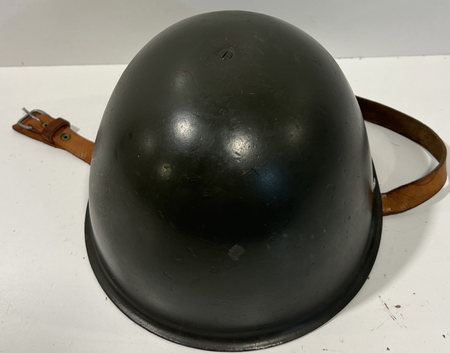 POLISH WZ-50 Steel Military Army Helmet With Liner & Chin Strap Vintage