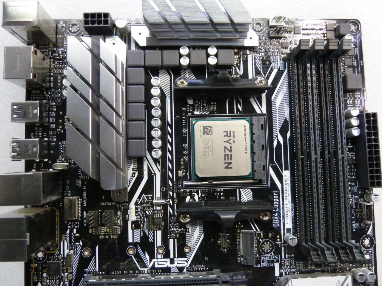 ASUS Prime X370-Pro AM4 ATX Motherboard DDR4 w/ CPU AMD Ryzen 7 2700X I/O Shield