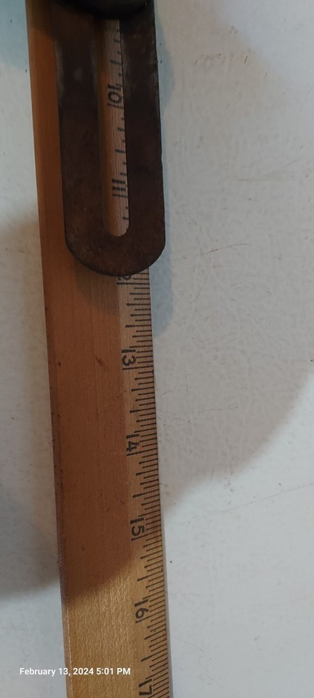 Antique 12 " 13" Over Bevel Gauge