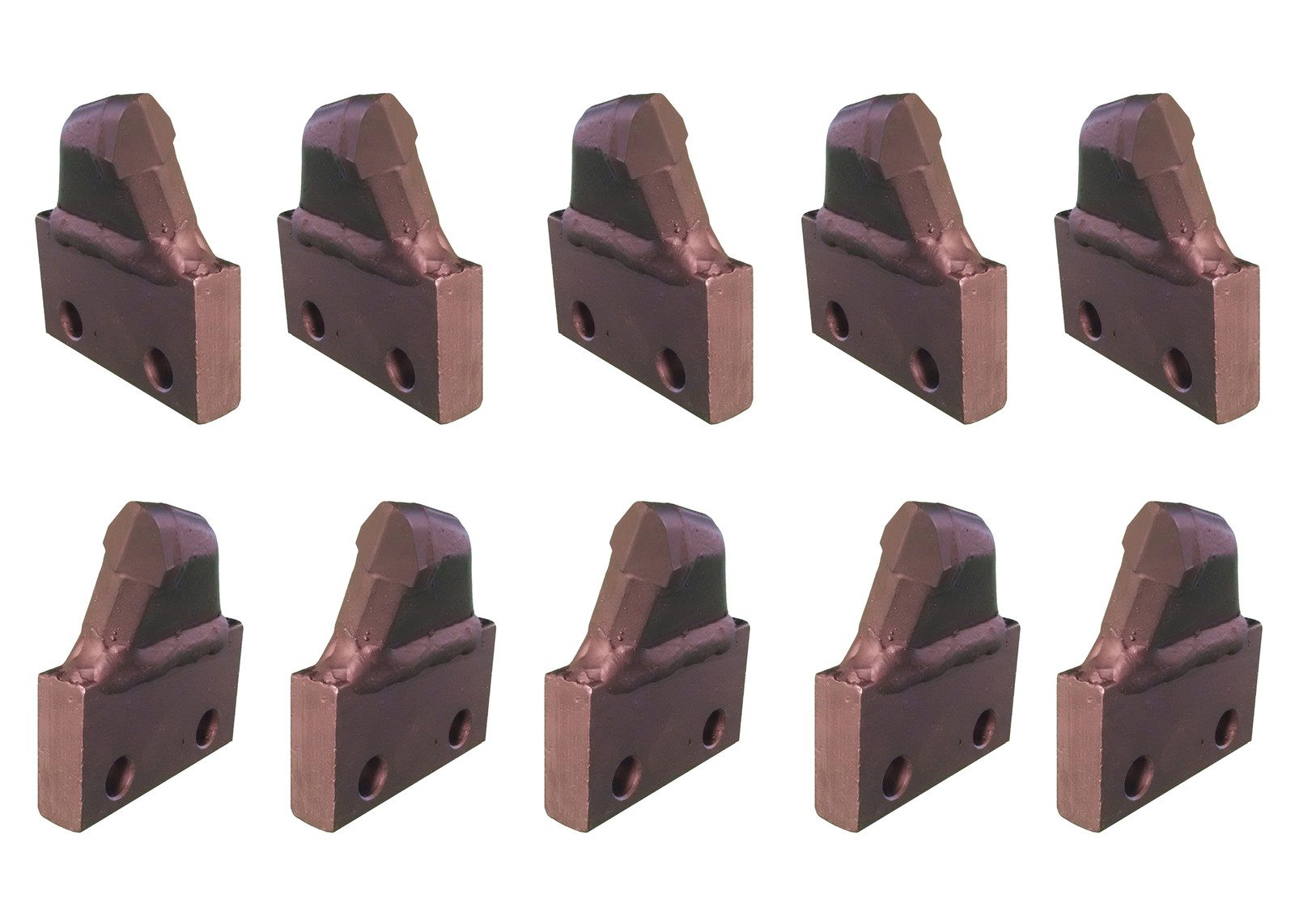 Trencher Shark Teeth, T20004L / T20004R - 4" Cut  - 2" hole spacing