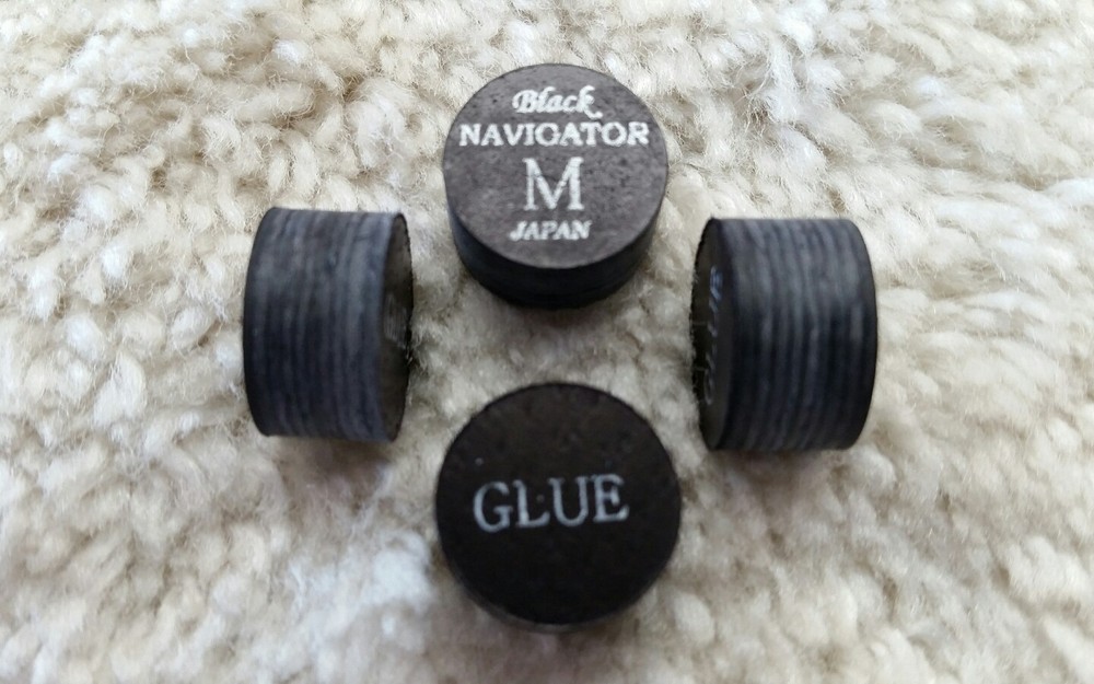 FREE SAME DAY SHIPPING (1) Navigator Black MEDIUM Pool Cue Tip
