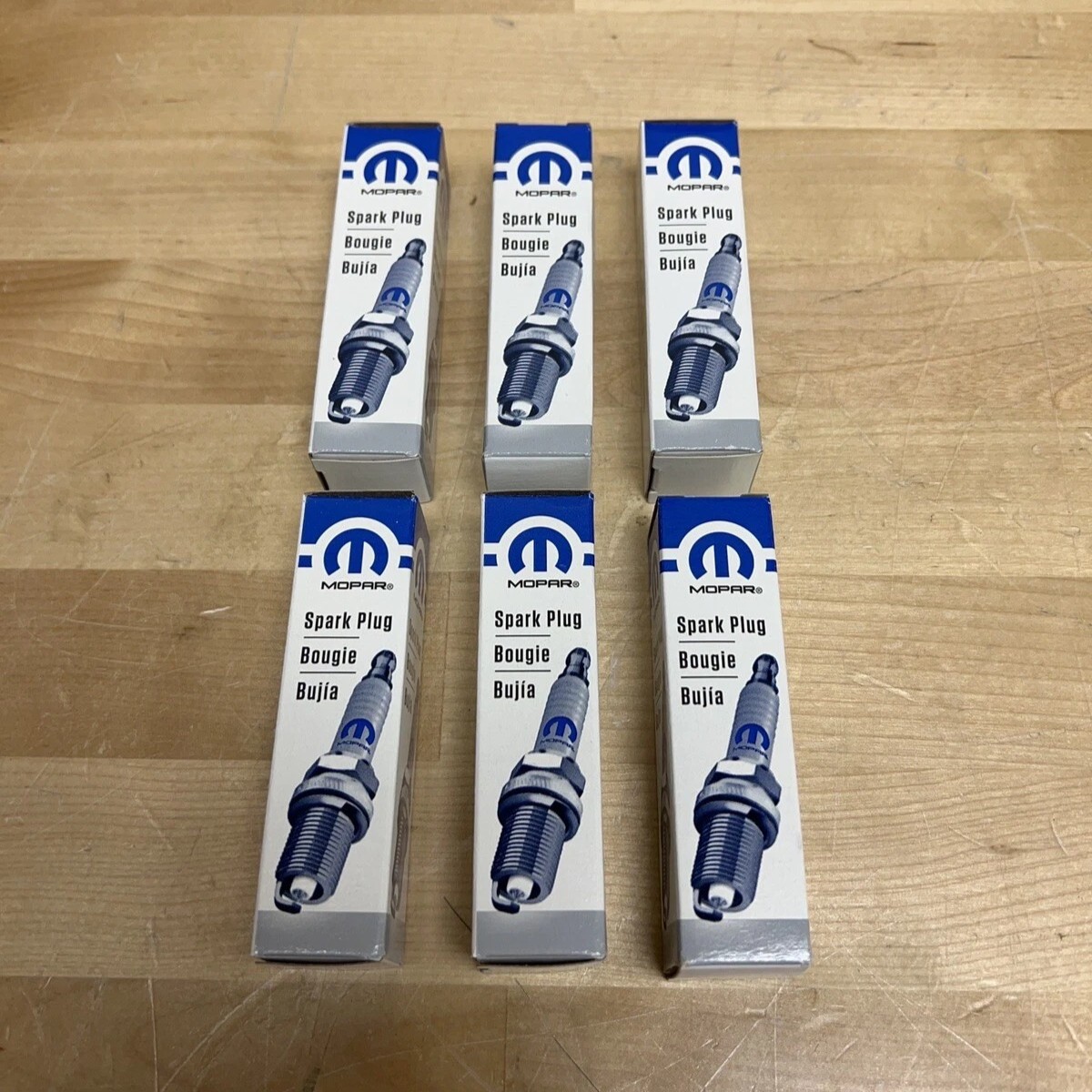 Set of 6 New Iridium Spark Plugs OEM SP149125AE for 2011-2021 Crysler Jeep 3.6L