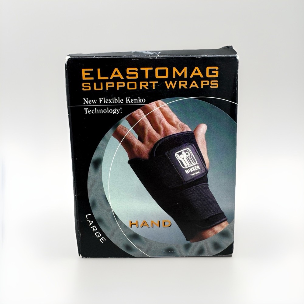 Nikken Elastomag Support Magnetic Hand Wrap Size Large Kenko Technology