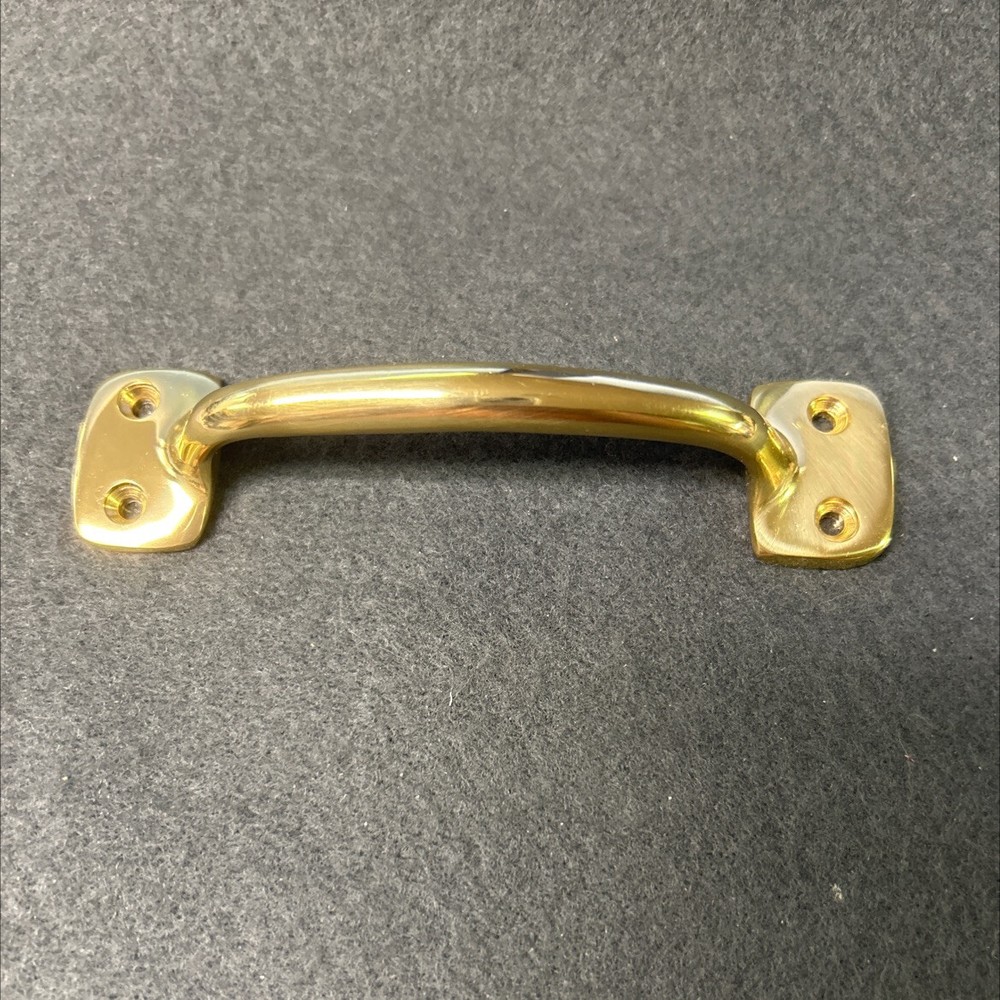 3-3/4" Center Solid Brass Front Mount Hoosier Pull