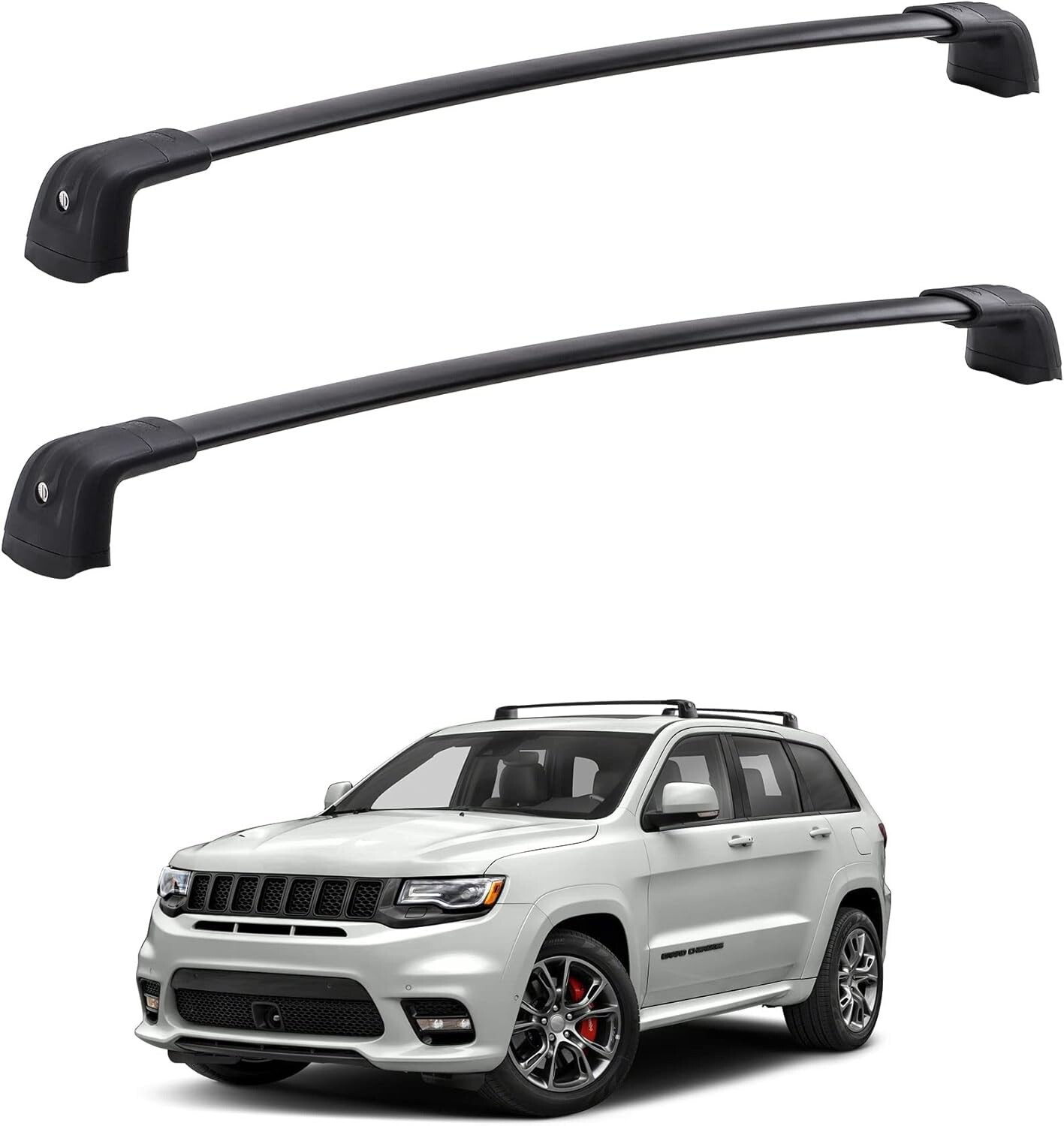 Pair Roof Rack Cross Bar Luggage Cargo Carrier For Jeep Grand Cherokee 2011-2022