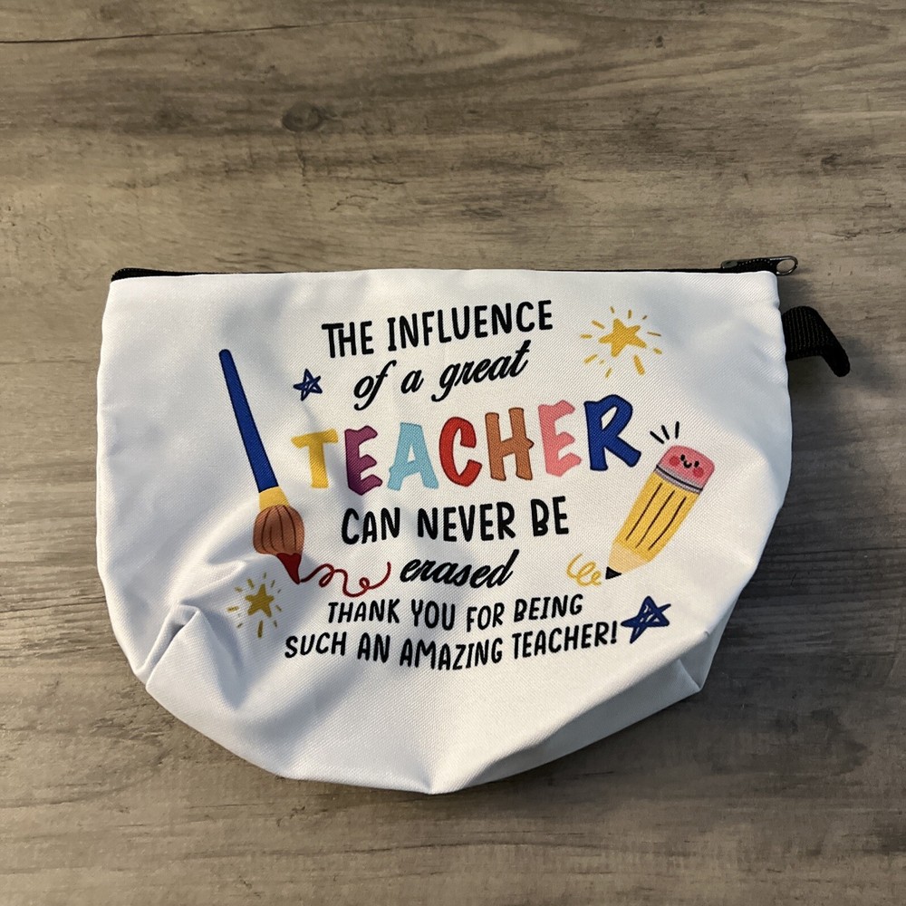 Teachers Pencil Bag White