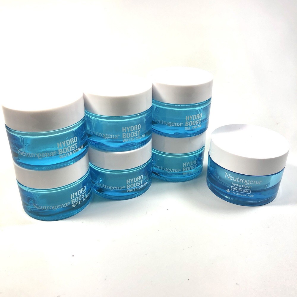 Neutrogena Boost EMPTY 1.7oz Glass Jars Used