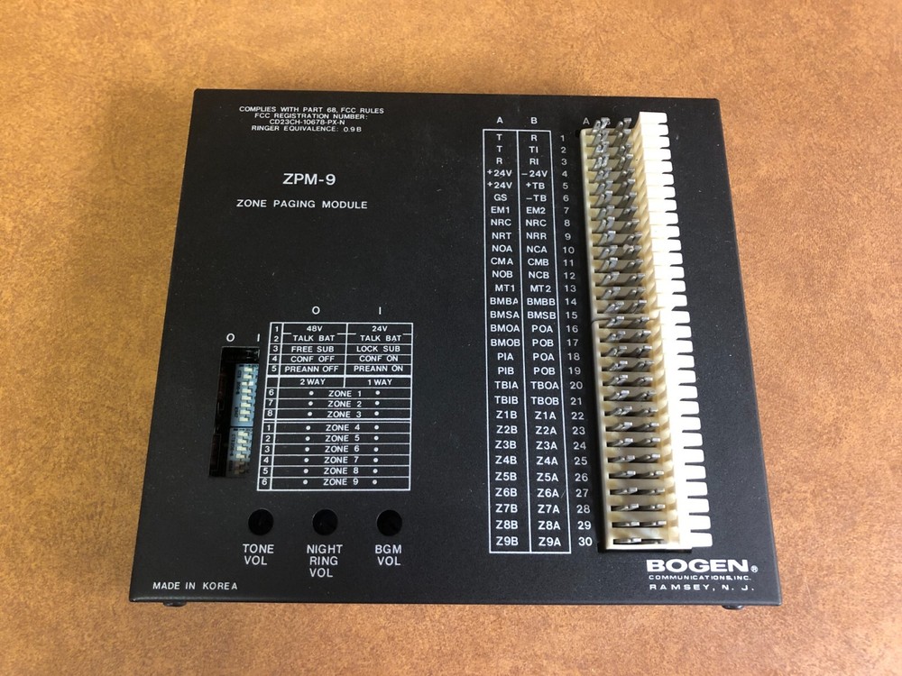 Bogen ZPM-9 Zone Paging Module