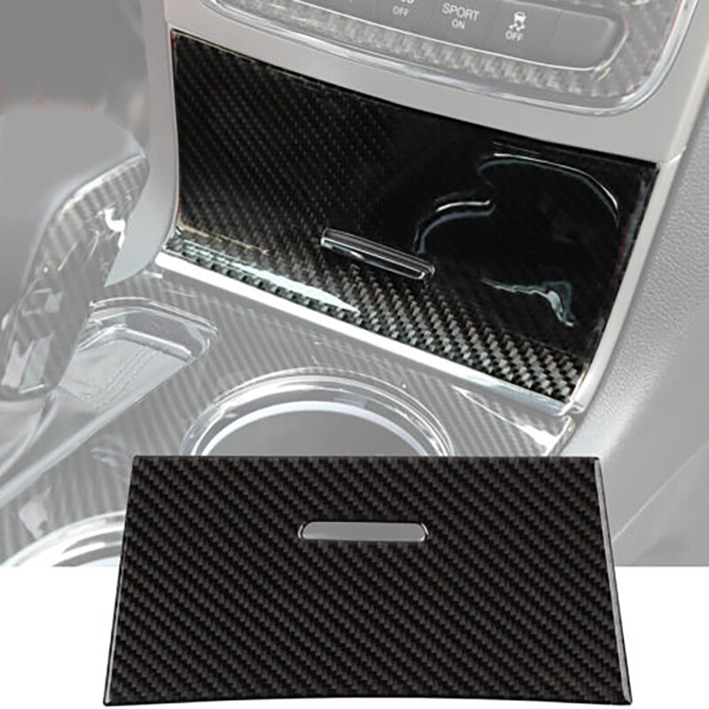 Carbon Center Gear Shift drawer Storage Panel Cover for Grand Cherokee 2014-2020