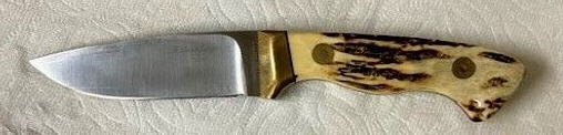 VERY NICE J. SORNBERGER DROP POINT STAG HANDLED KNIFE