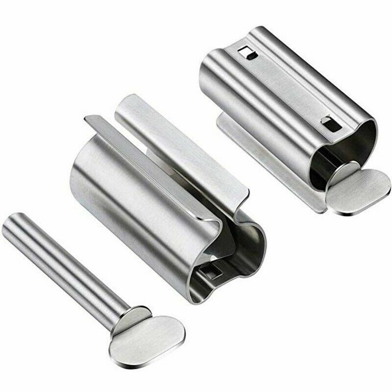 NEW Stainless Steel Rolling Toothpaste Squeezer Dispenser Squeeze TOOLS