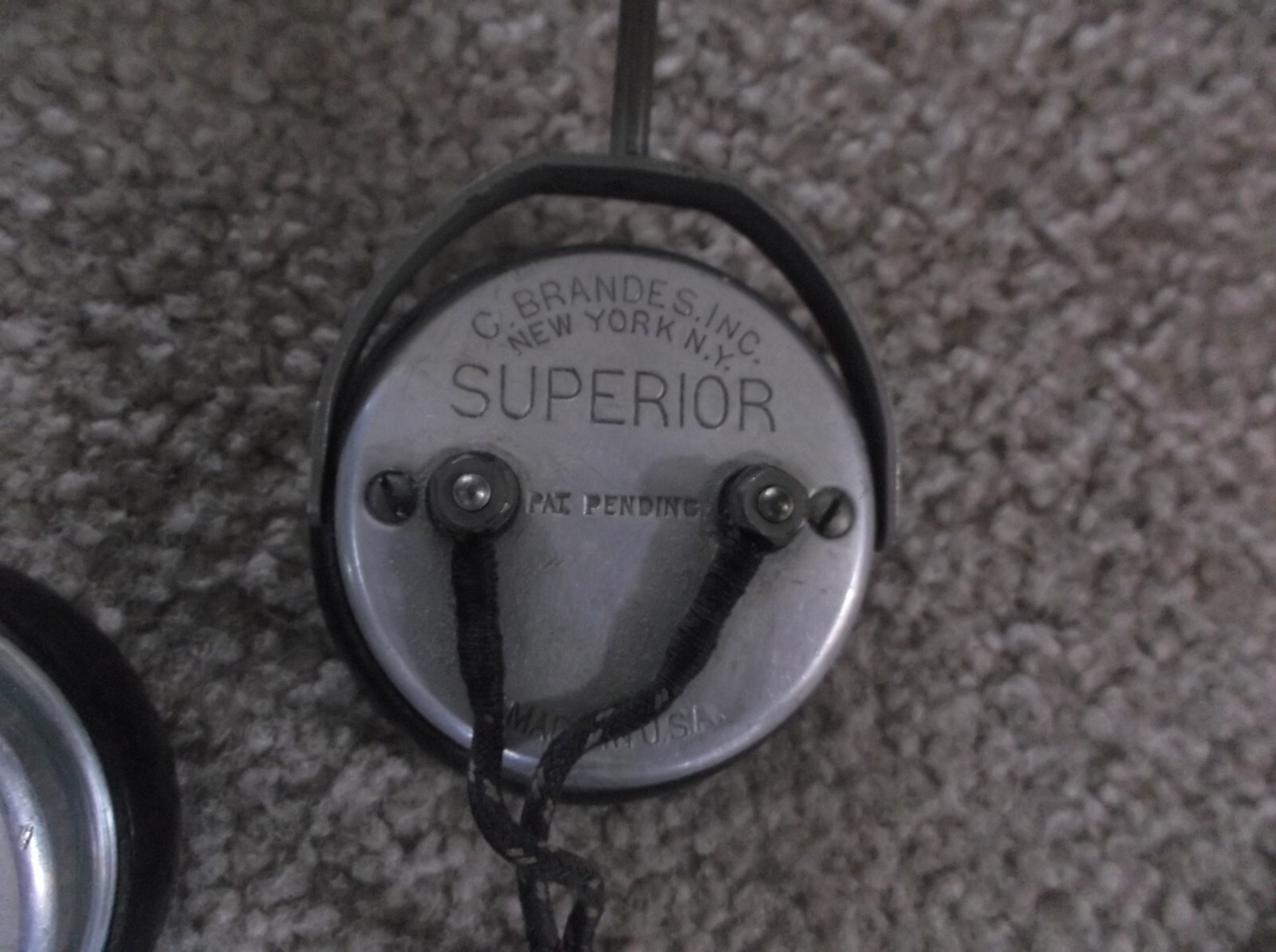 Vintage Brandes Superior Headset Headphone Receiver Great Shape FREE SHIPPING