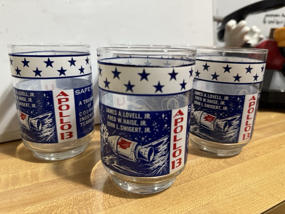 Set Of 5 Apollo 13 Cups