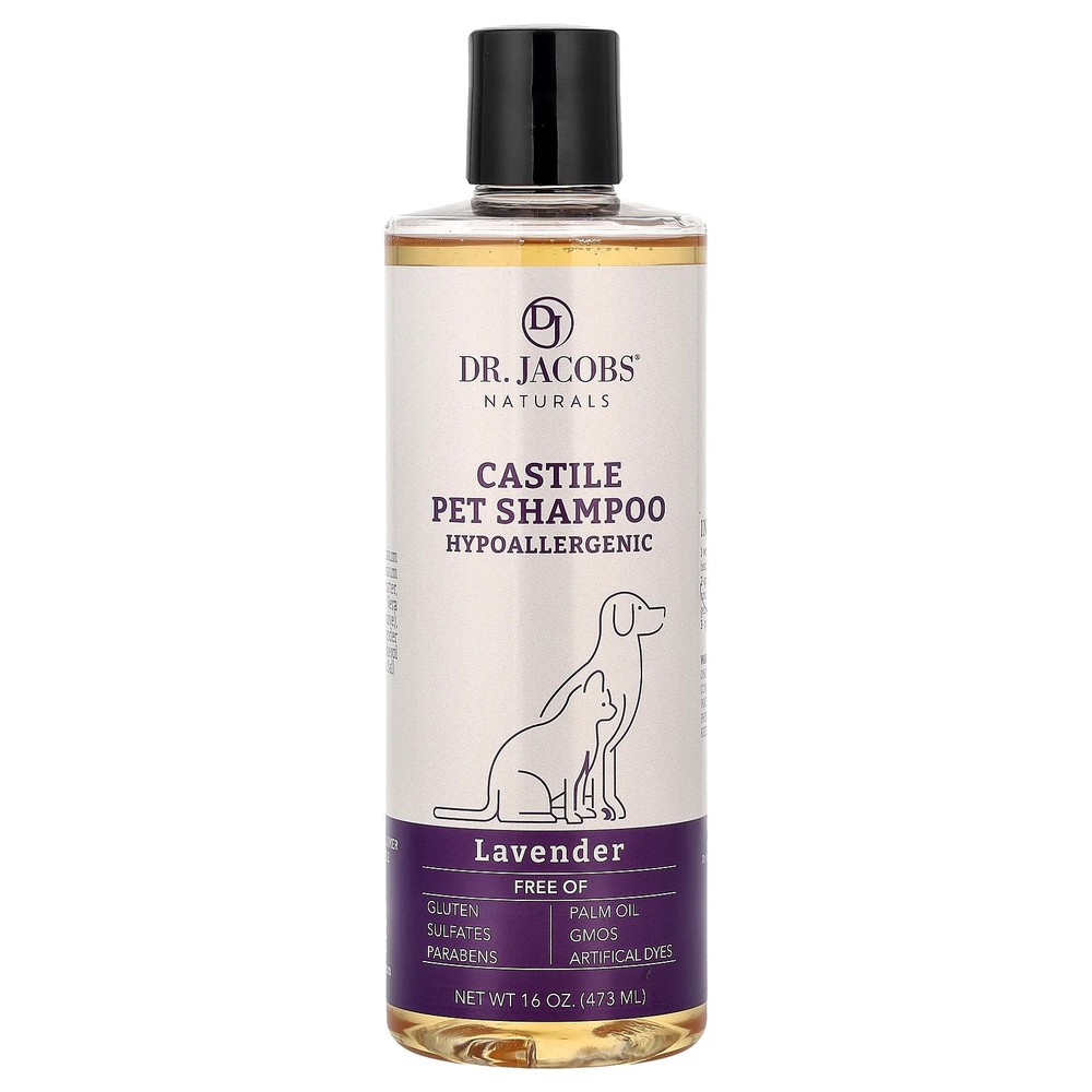 Castile Pet Shampoo, Lavender, 16 oz (473 ml)