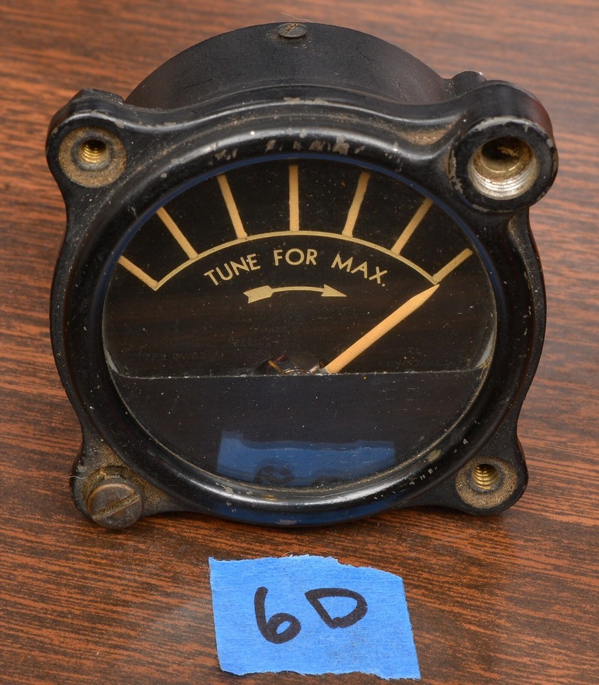 MILITARY TUNING METER (Lot 6D) US ARMY SIGNAL CORP TYPE I-70-D