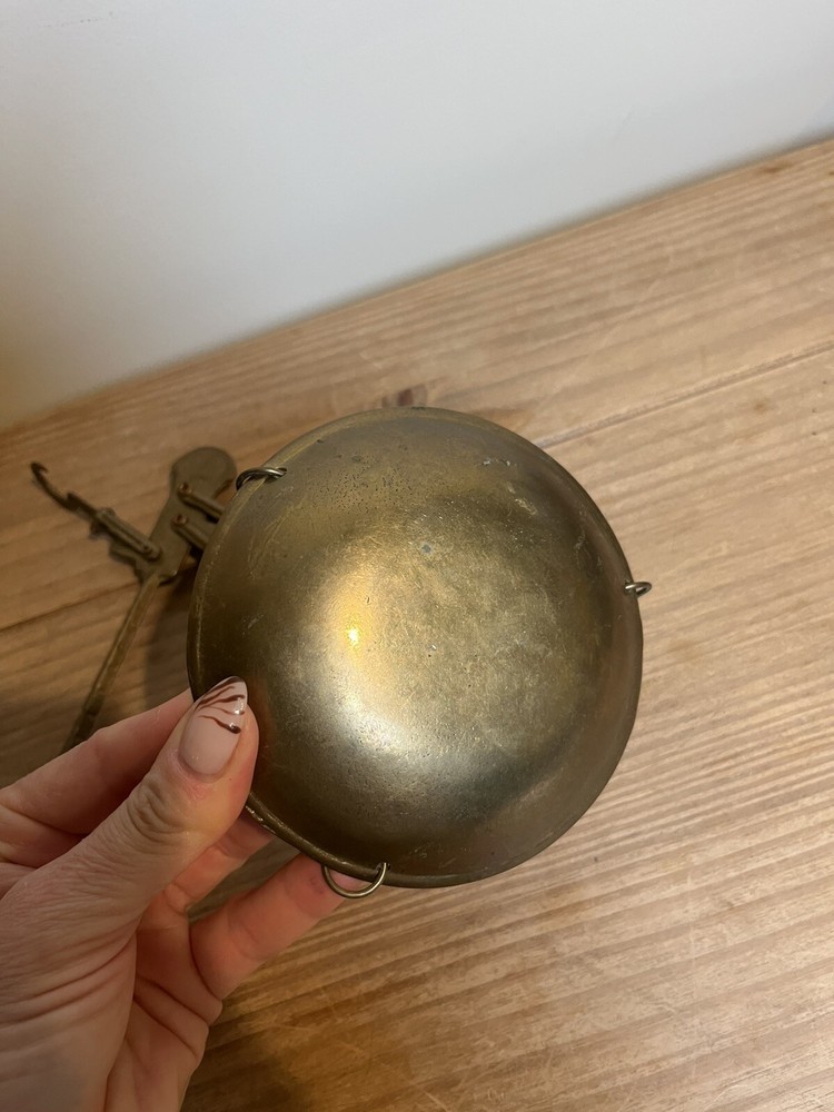 Vintage Solid Brass Hanging Weighing Beam Balance