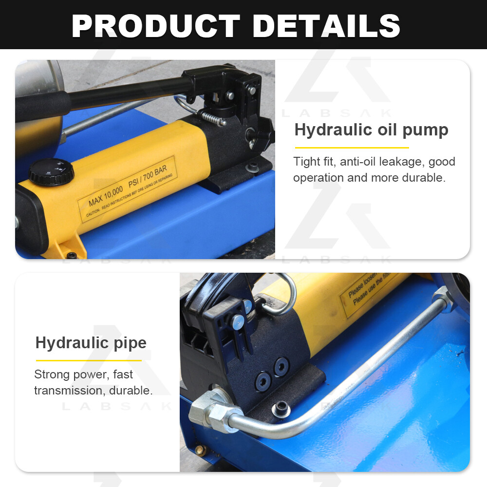 Hydraulic Hose Crimping Machine With 8 Set Magnetic Dies 1/8-1inch Hose Crimper