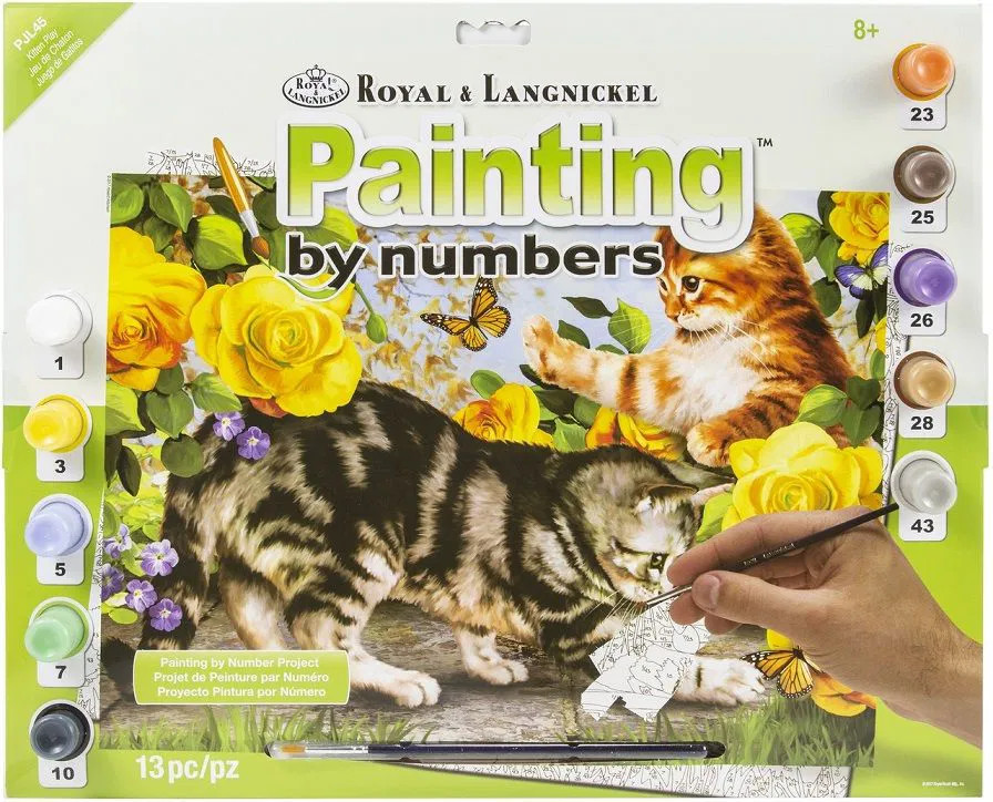 Paint by Number Kitten Play