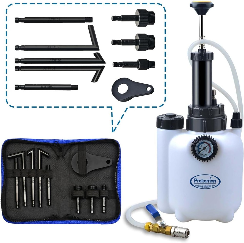 Easy Fill Transmission Fluid Pump with 8 Adapters