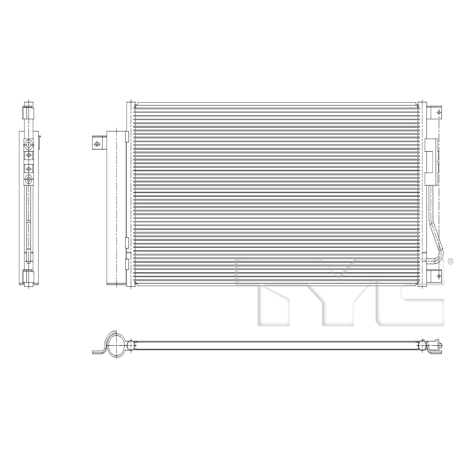 Condenser for 24-24 Chevy Trax 5.0mm 42766933