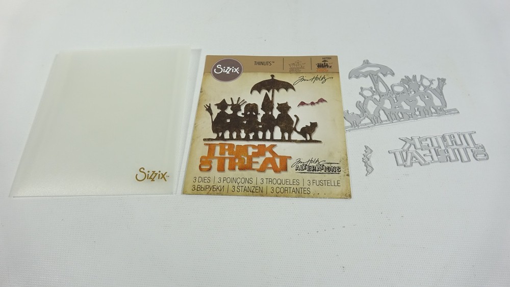 2017 Tim Holtz Sizzix Thinlits Trick or Treat Halloween Dies #662384
