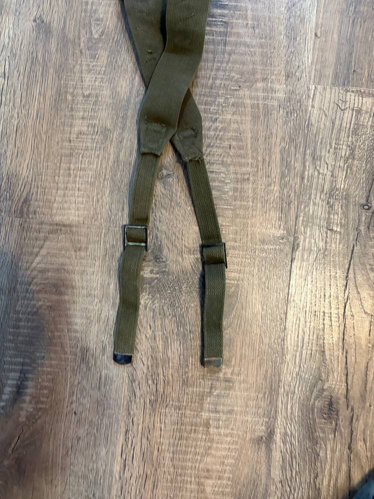 US Army M1945 Combat Field Pack Suspenders WWII