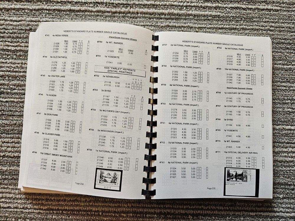 2003 Hebert's Standard Plate Number Single Catalogue