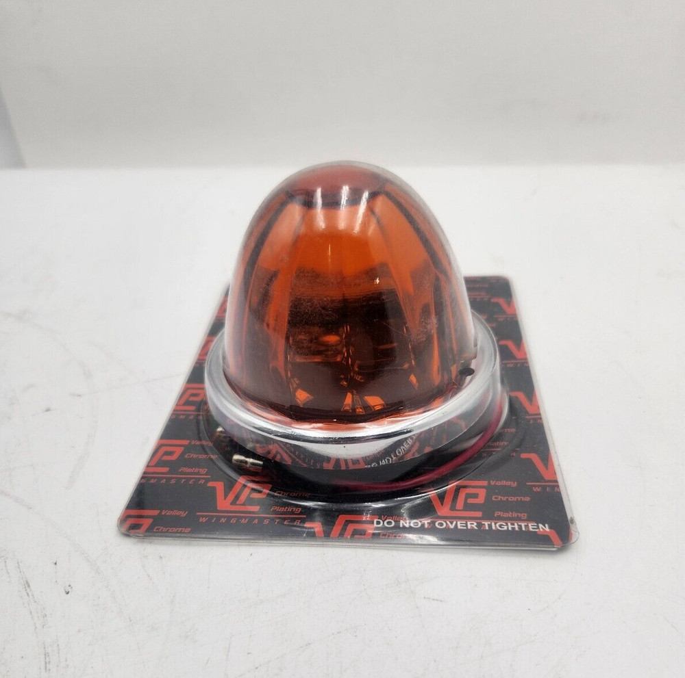 WATERMELON Amber Glass Surface mount LED 3 wire