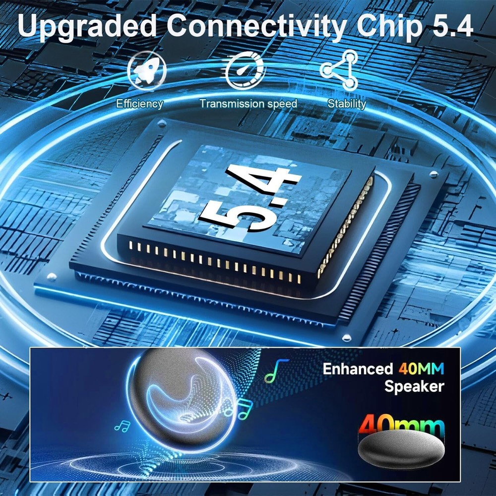 Motorcycle Intercom Headset USB C Interface Communication System AI Voice Assist