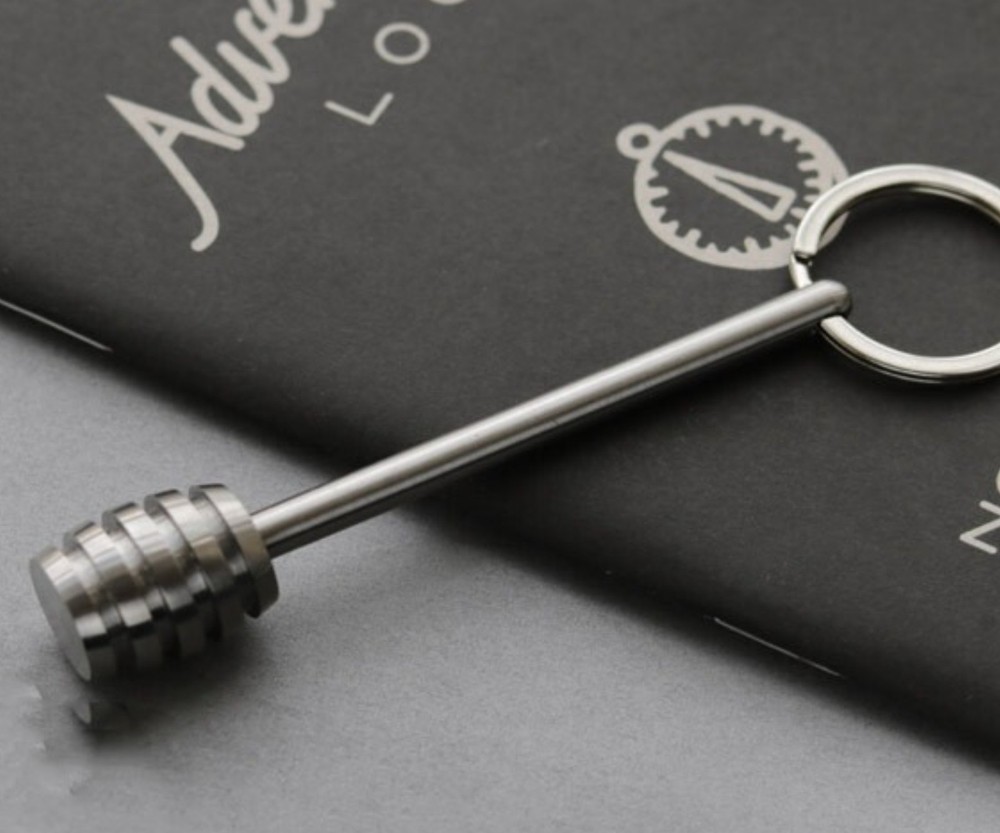 Titanium Key Chain Pendant Knife Beads Pendants Stick EDC Multifunctional Tools