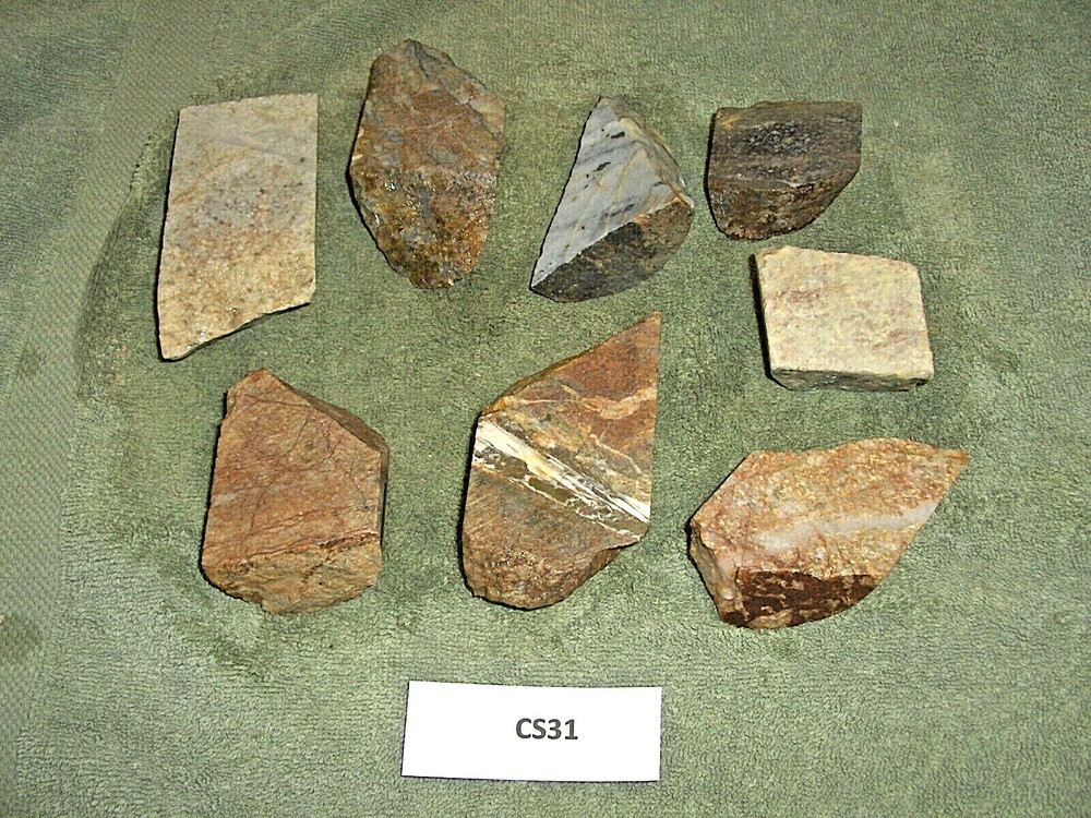 Split Core Samples From Alaska Gold Mine 8 Pieces Drill Core Samples CS31