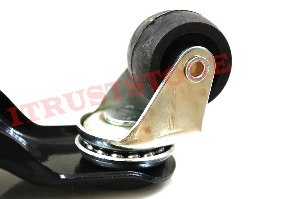 4 PC STEEL PLATFORM THREE 3 WHEEL MOVING DOLLY'S ROLLERS WHEELS CASTERS SET