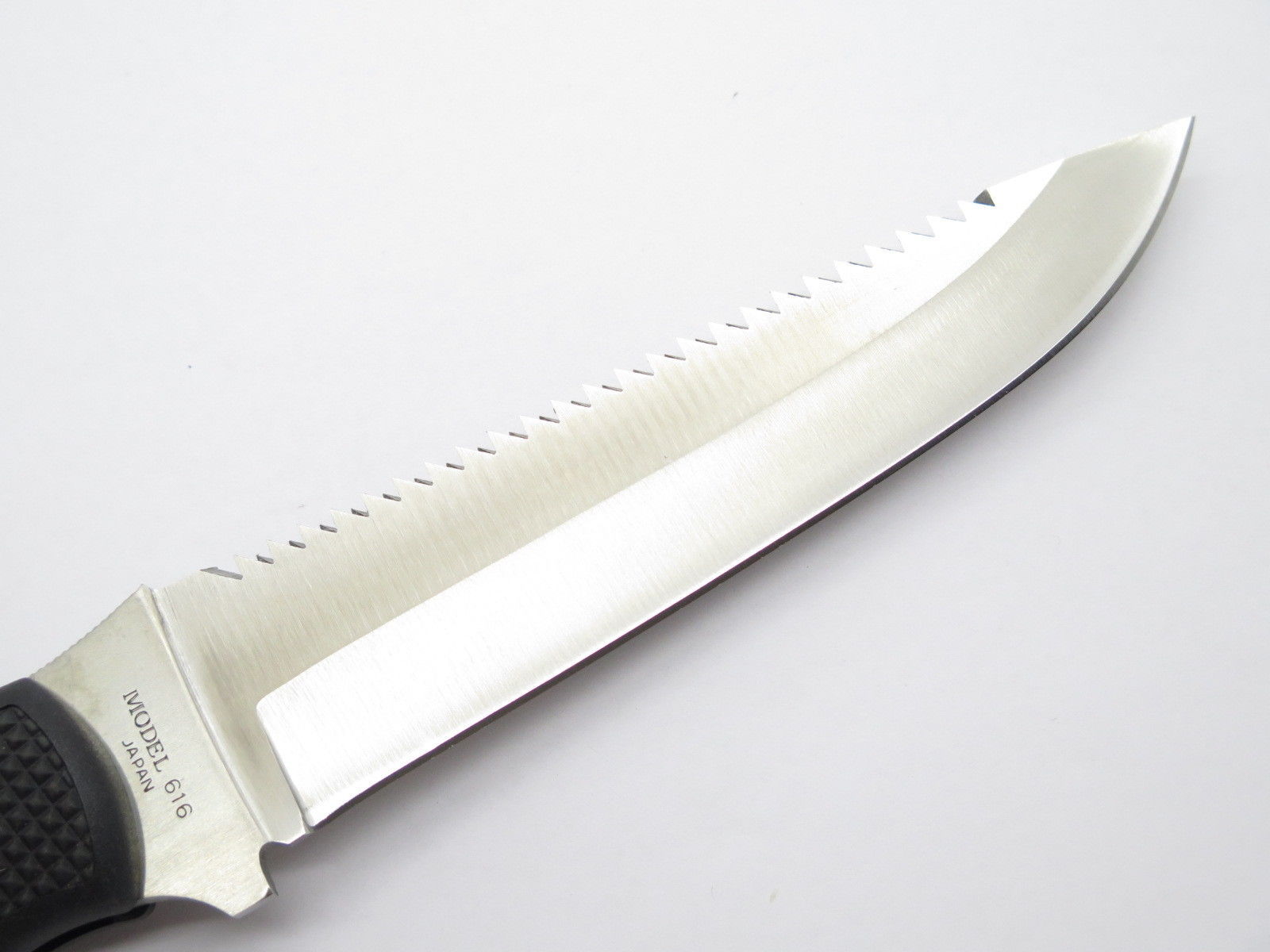 Vtg Browning 616 Seki Japan Swivellok AUS8A Lockback Fixed Saw Hunting Knife