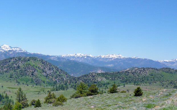 TrainJunkies Sierra Range Model Railroad Backdrop