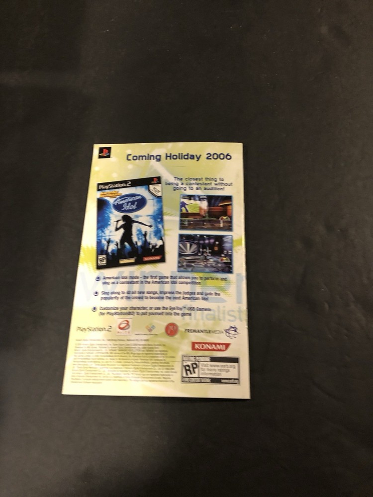 dance dance revolution supernova ps2 Manual only