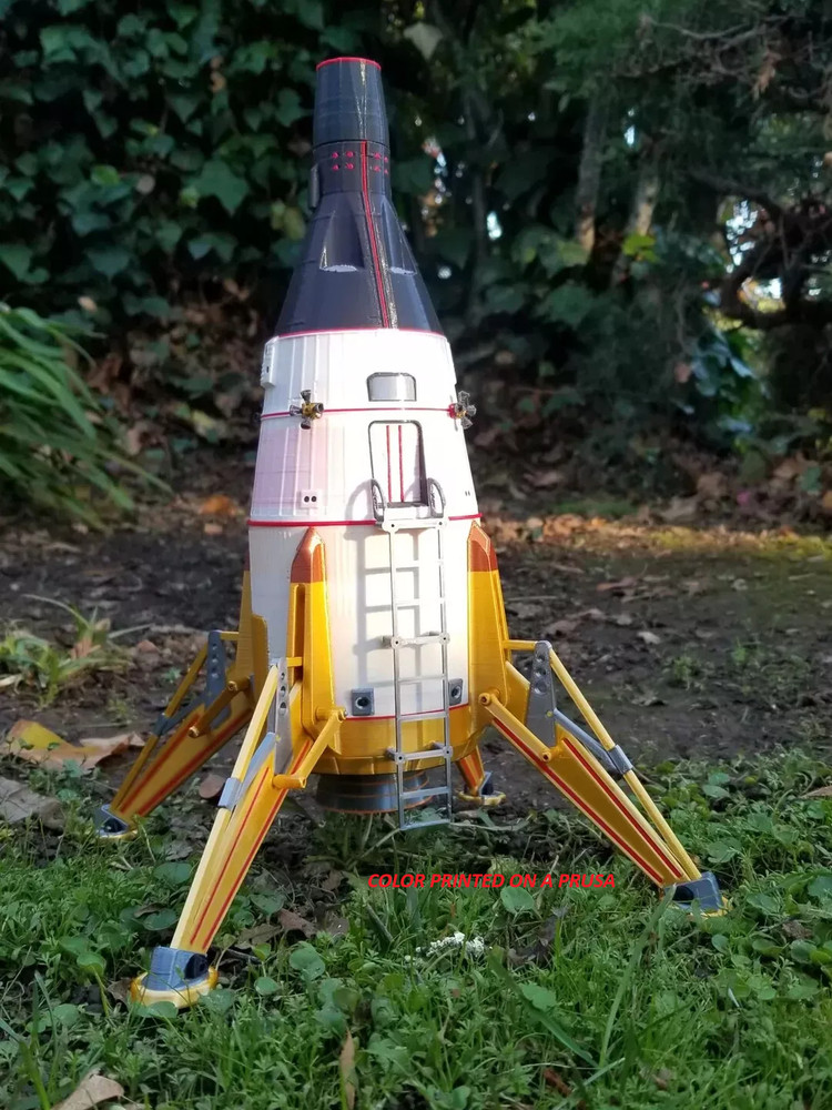 3d printed Gemini Lunar Lander 1/48