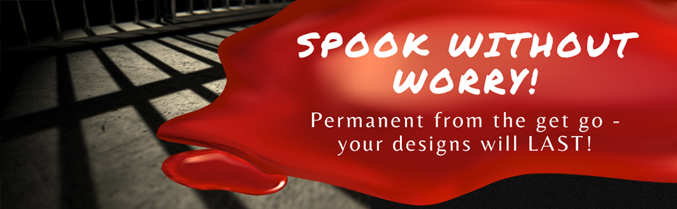 Perma Blood 16 Oz - PERMANENT Fake Blood! Perfect for Haunts, Gore, and Props!